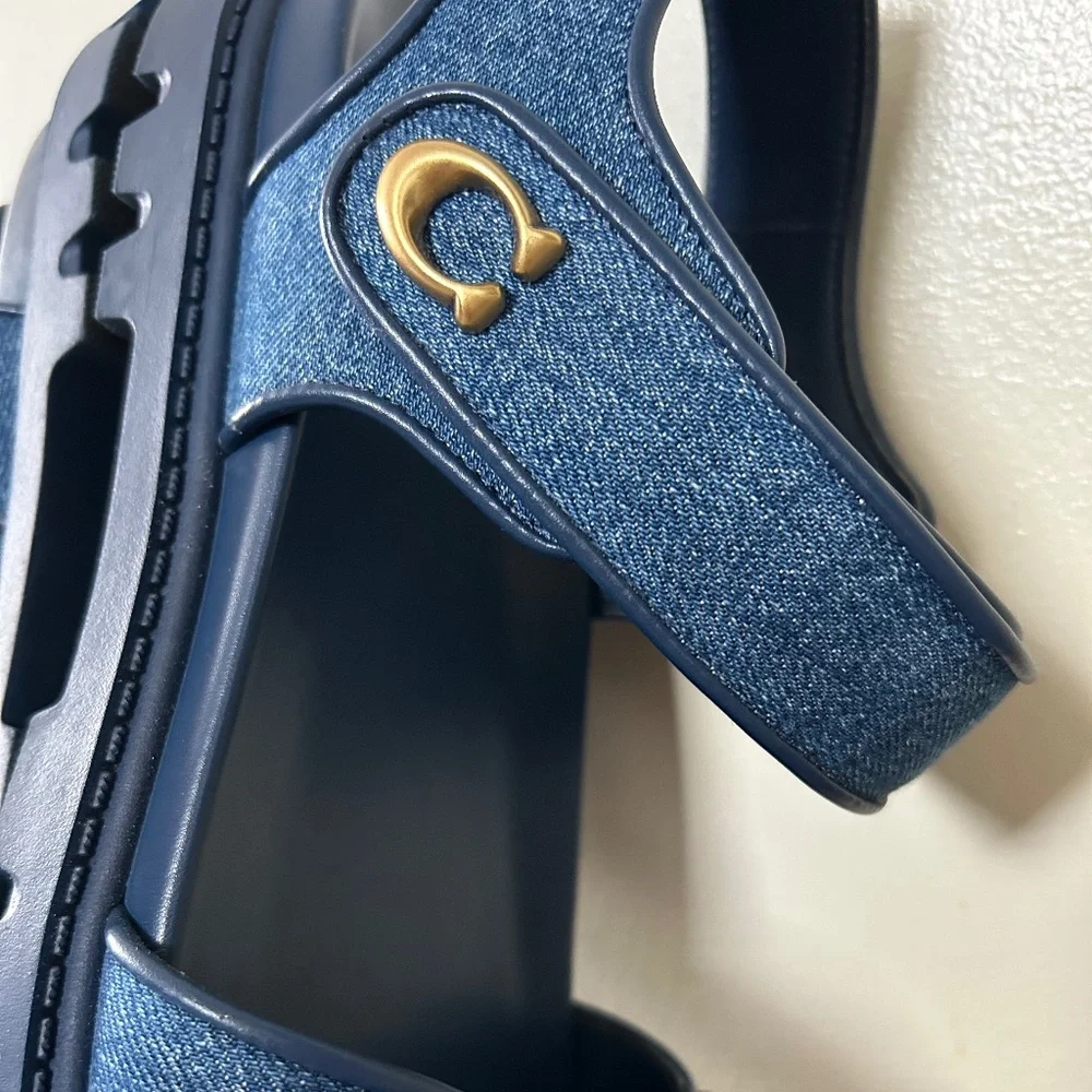 COACH Denim Brynn Sandal - Picture 10 of 10